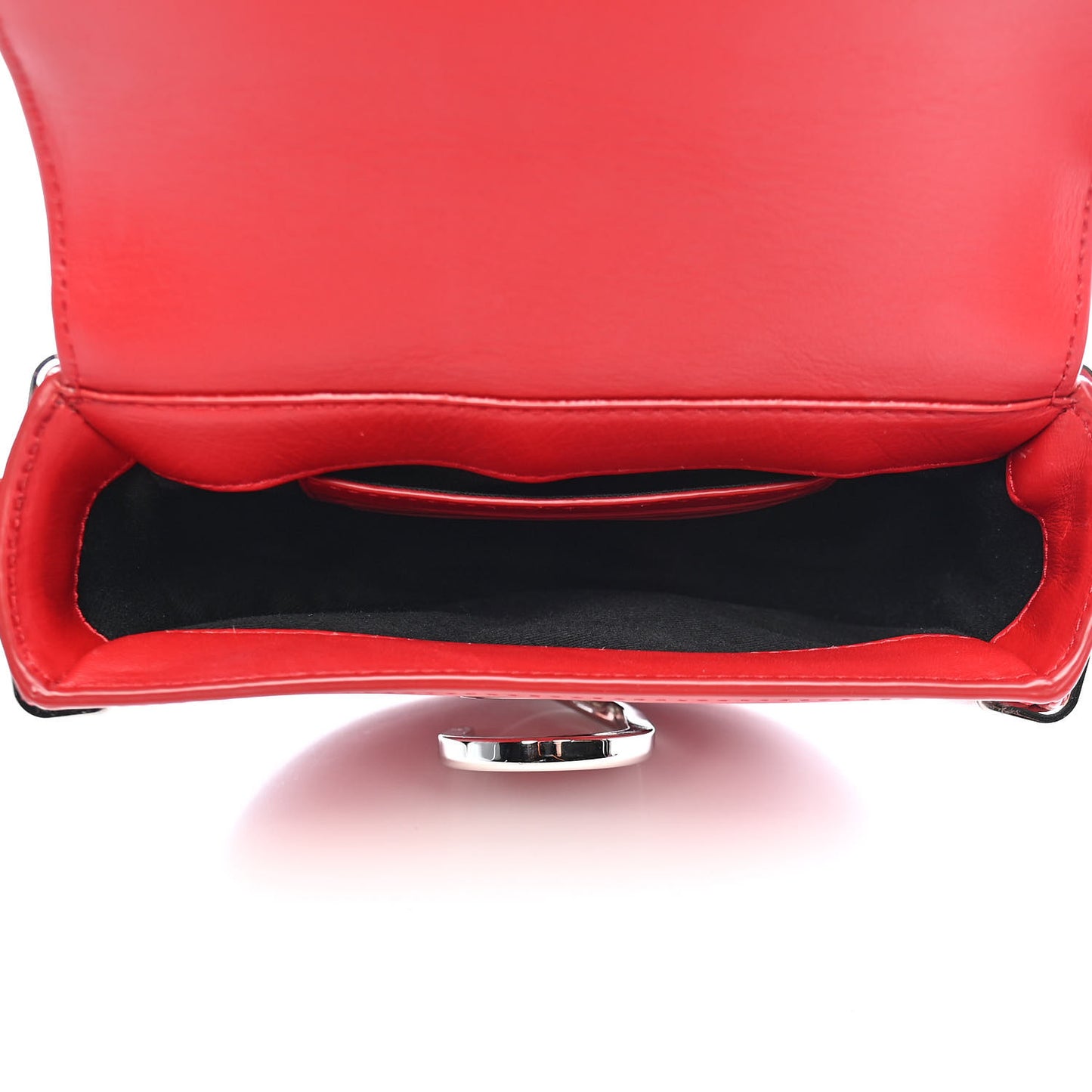 Calfskin Alix Saddle Crossbody Bag Red