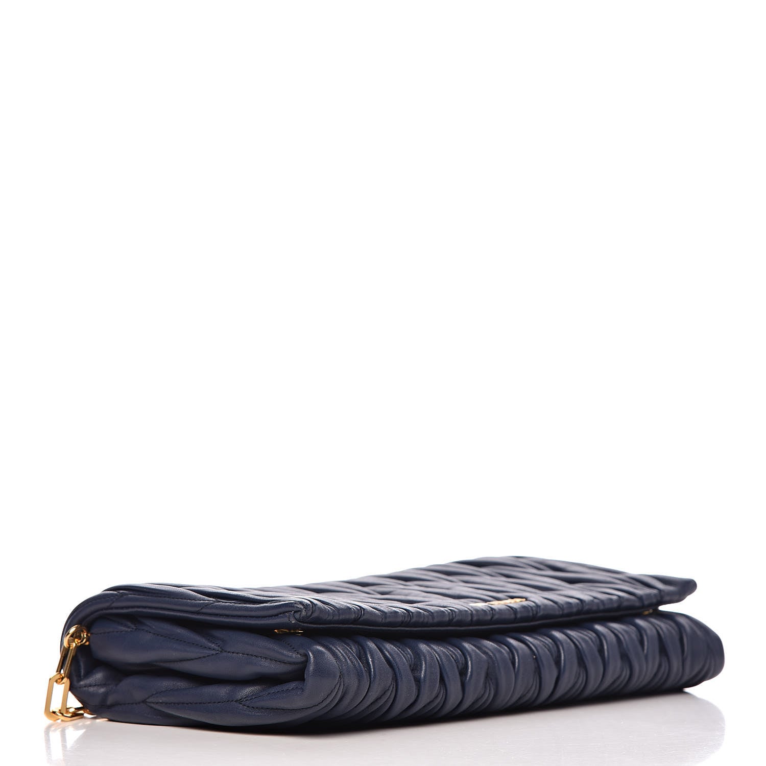 Miu Miu Nappa Matelasse Flap Clutch Bleuette 4 of 10