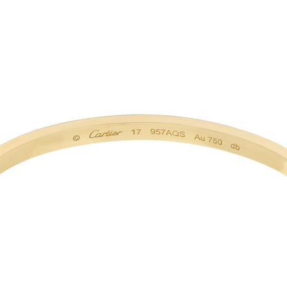 Cartier 18K Yellow Gold 6 Diamond Small LOVE Bracelet 17 6 of 8