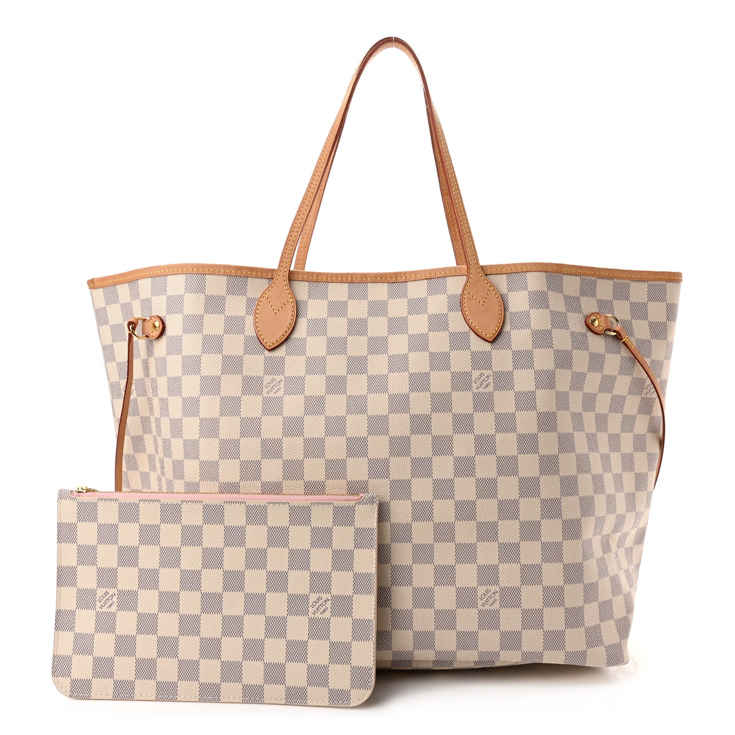 Damier Azur Neo Neverfull GM Rose Ballerine