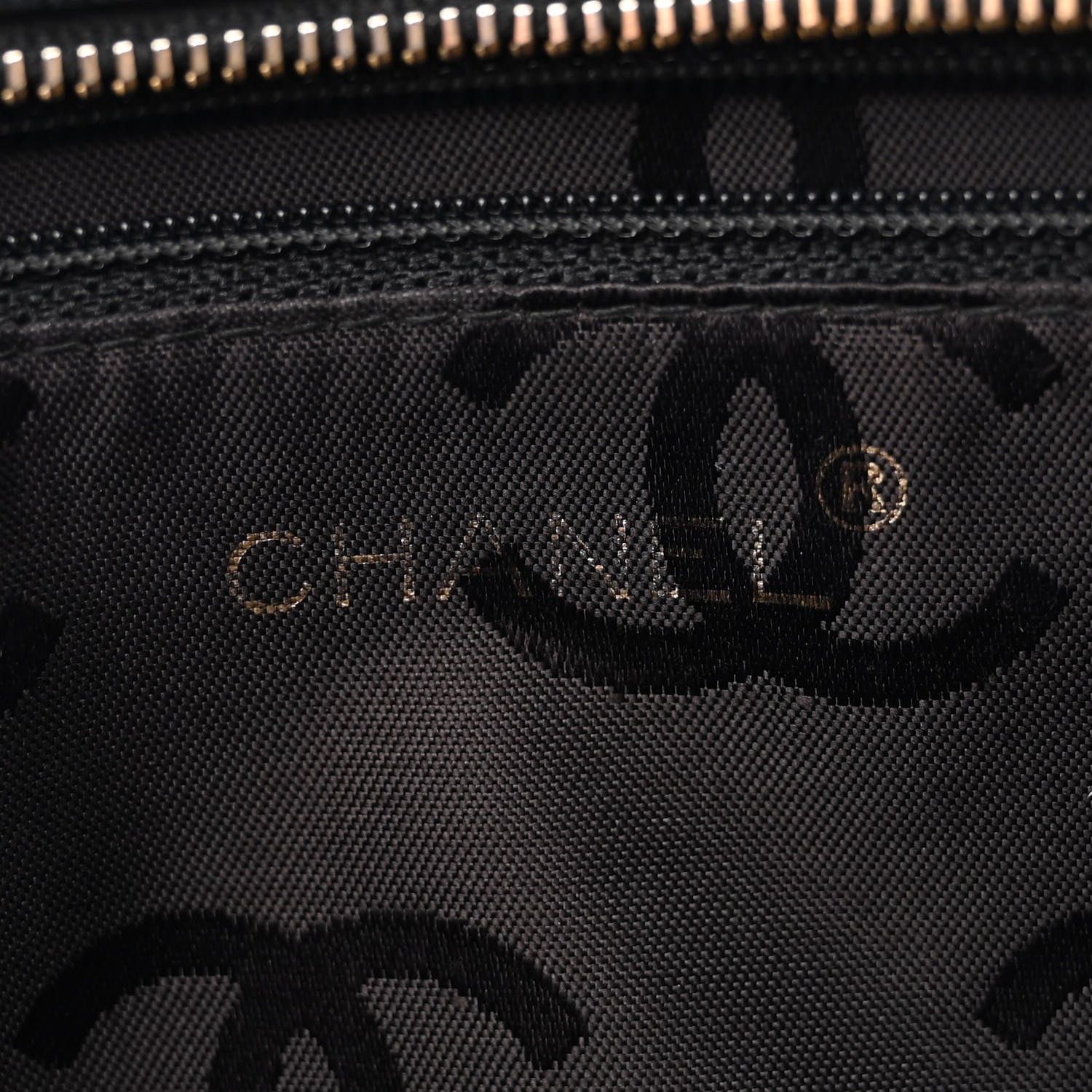 Chanel Lambskin Chevron Quilted Camera Case Black 6 of 13