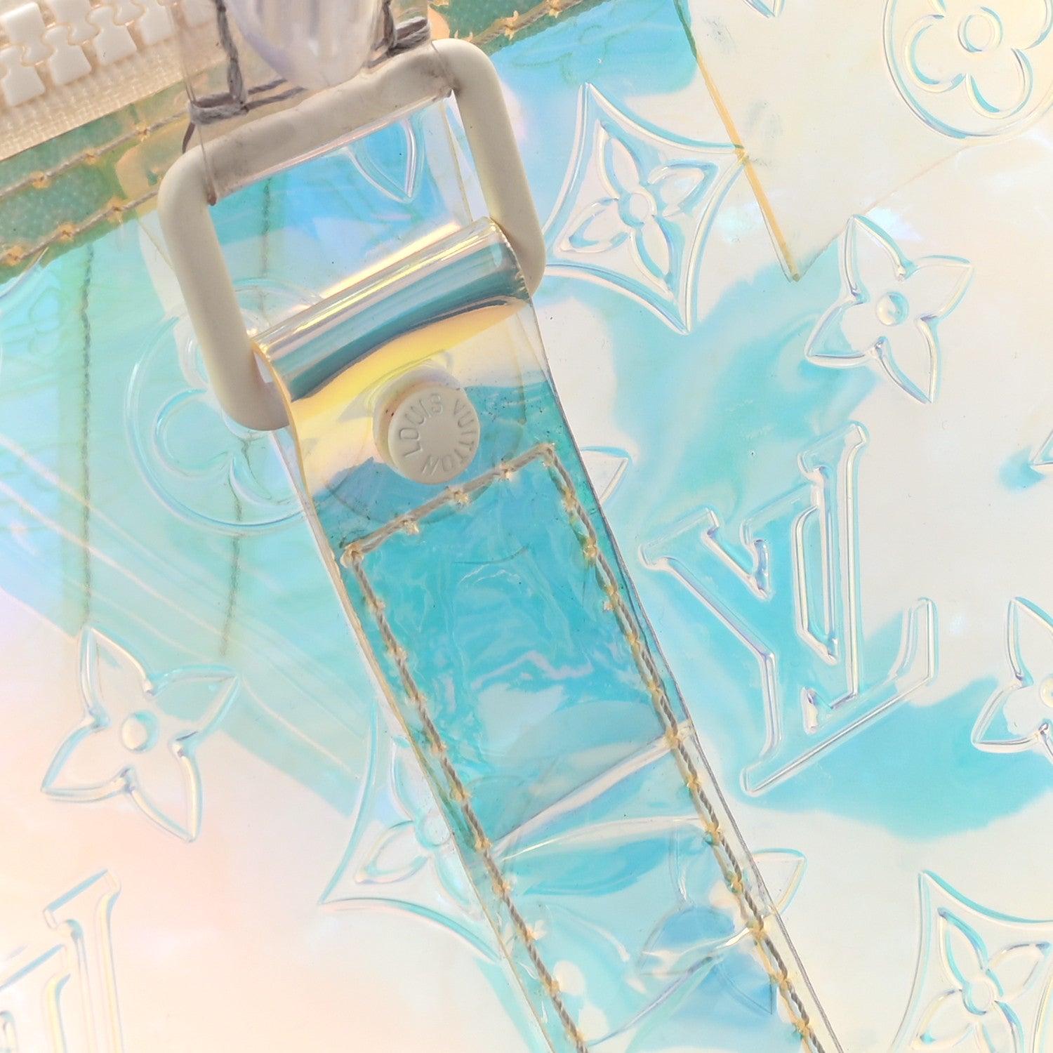 Louis Vuitton PVC Monogram Keepall Bandouliere 50 Iridescent Prism 13 of 13