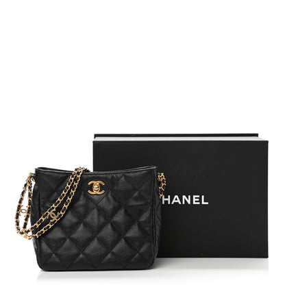 Chanel Caviar Quilted Small Pick Me Up Hobo Black 12 of 12
