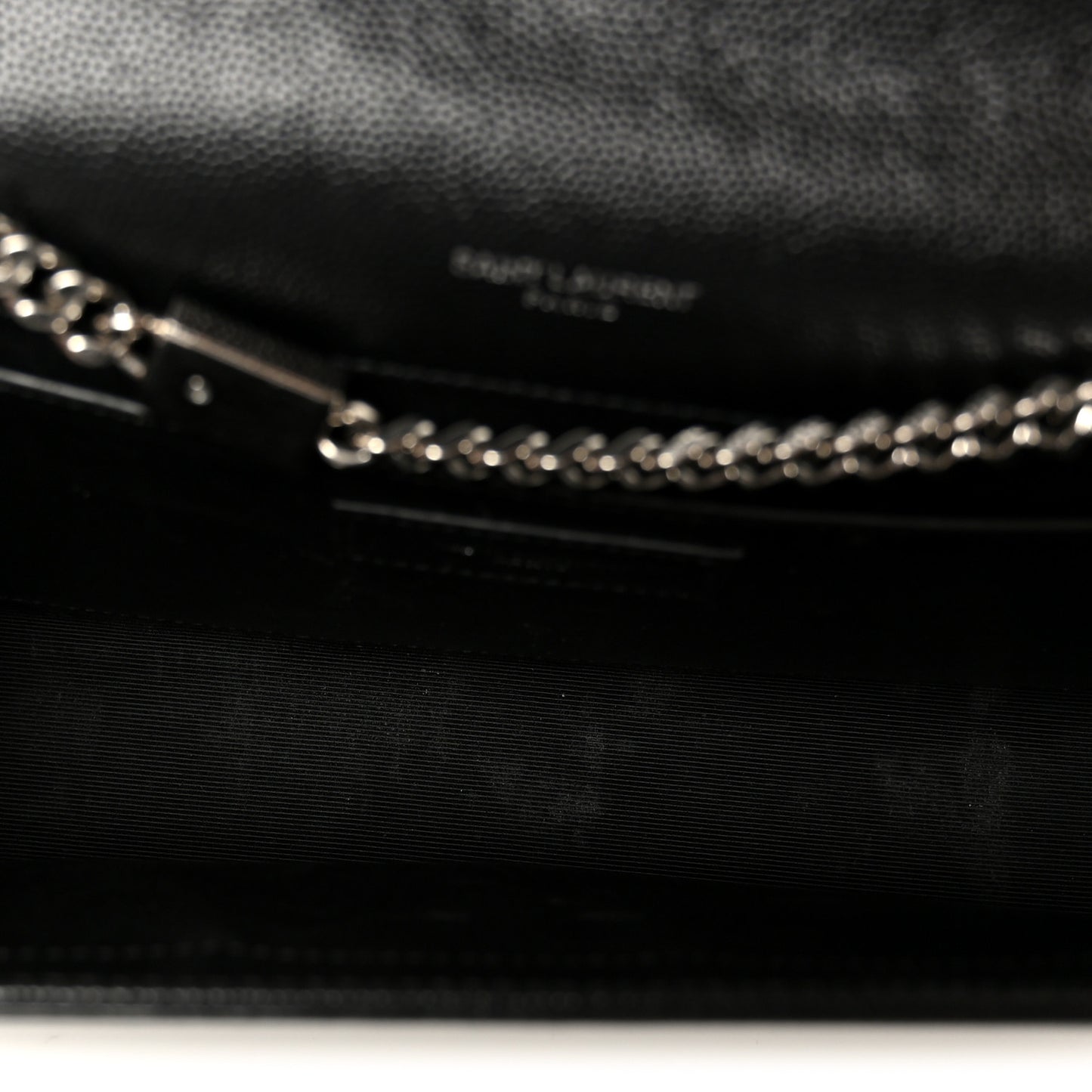 Grain De Poudre Medium Classic Monogram Kate Tassel Satchel Black
