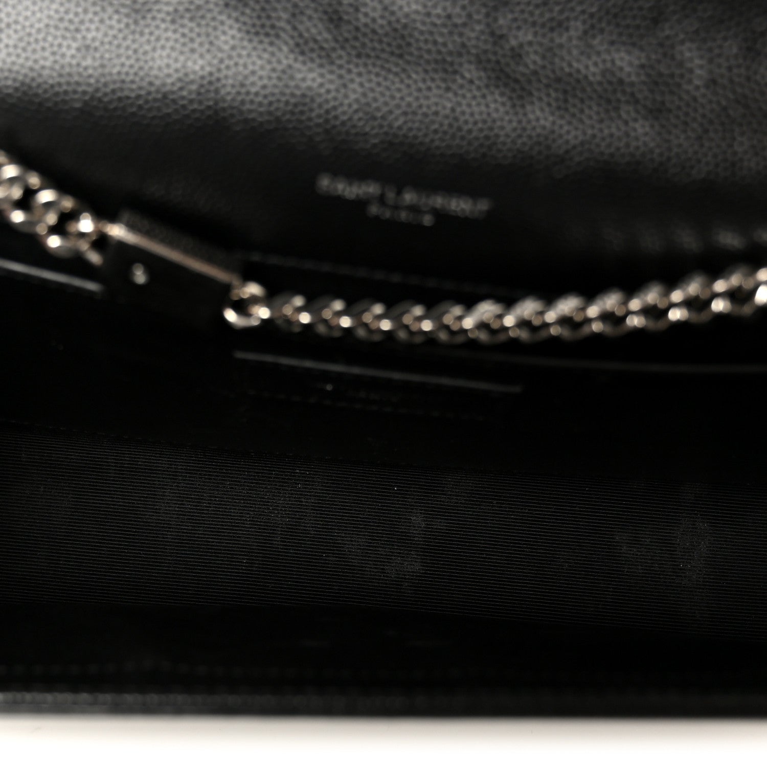 Saint Laurent Grain De Poudre Medium Classic Monogram Kate Tassel Satchel Black 5 of 11