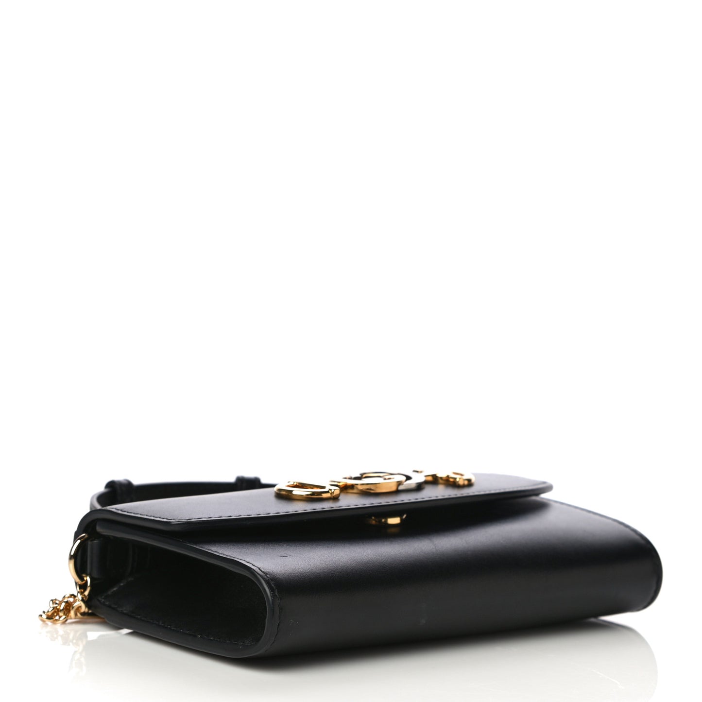 Smooth Calfskin Mini Zumi Shoulder Bag Black