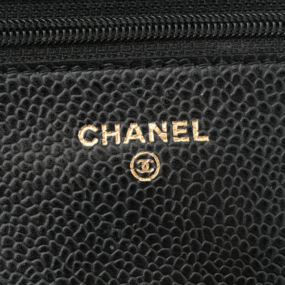 Chanel Caviar Quilted Wallet on Chain WOC Black 6 of 15