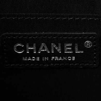 Chanel Tweed Swarovski Crystal Leopard Jumbo Flap  Black 6 of 11