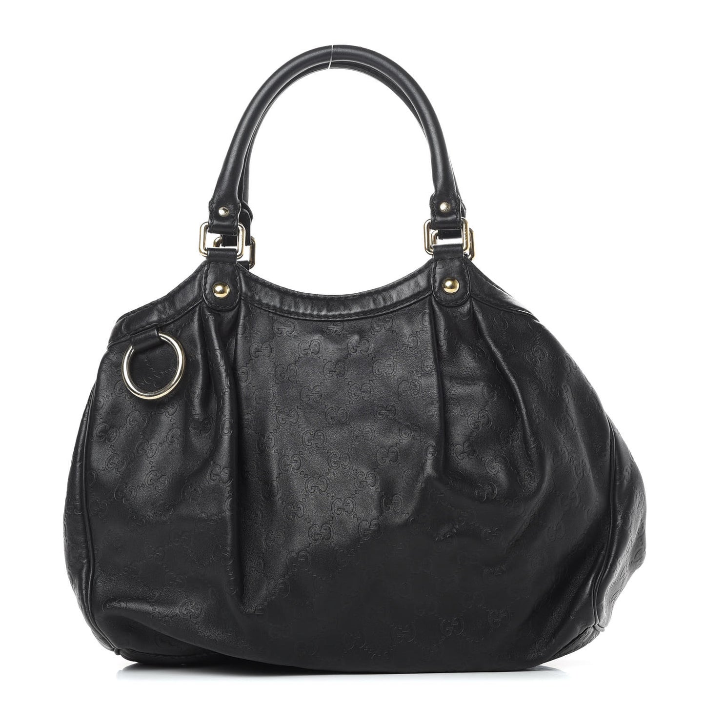 Guccissima Medium Sukey Tote Black