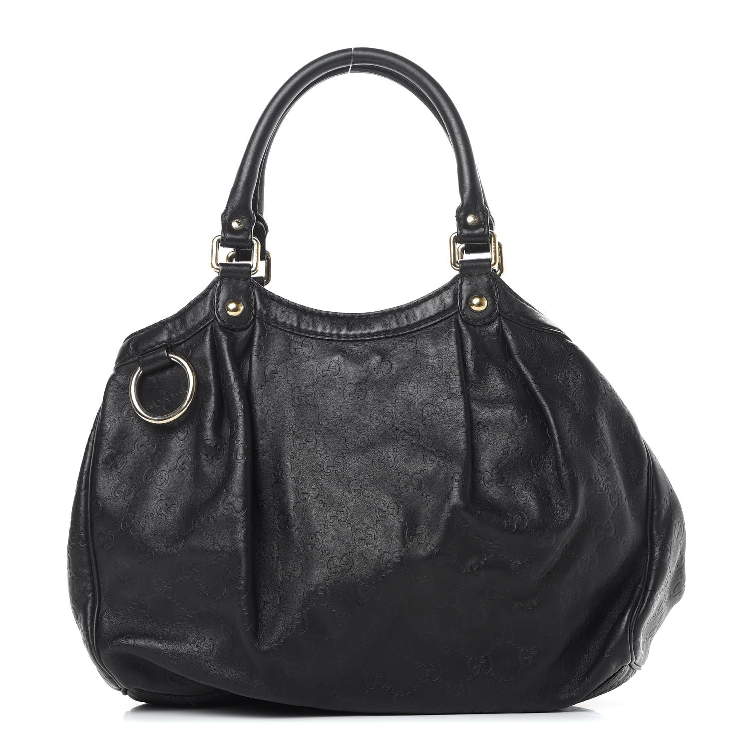 Gucci Guccissima Medium Sukey Tote Black 1 of 17