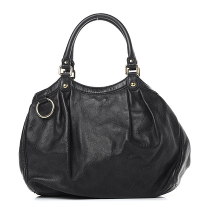 Gucci Guccissima Medium Sukey Tote Black 1 of 17