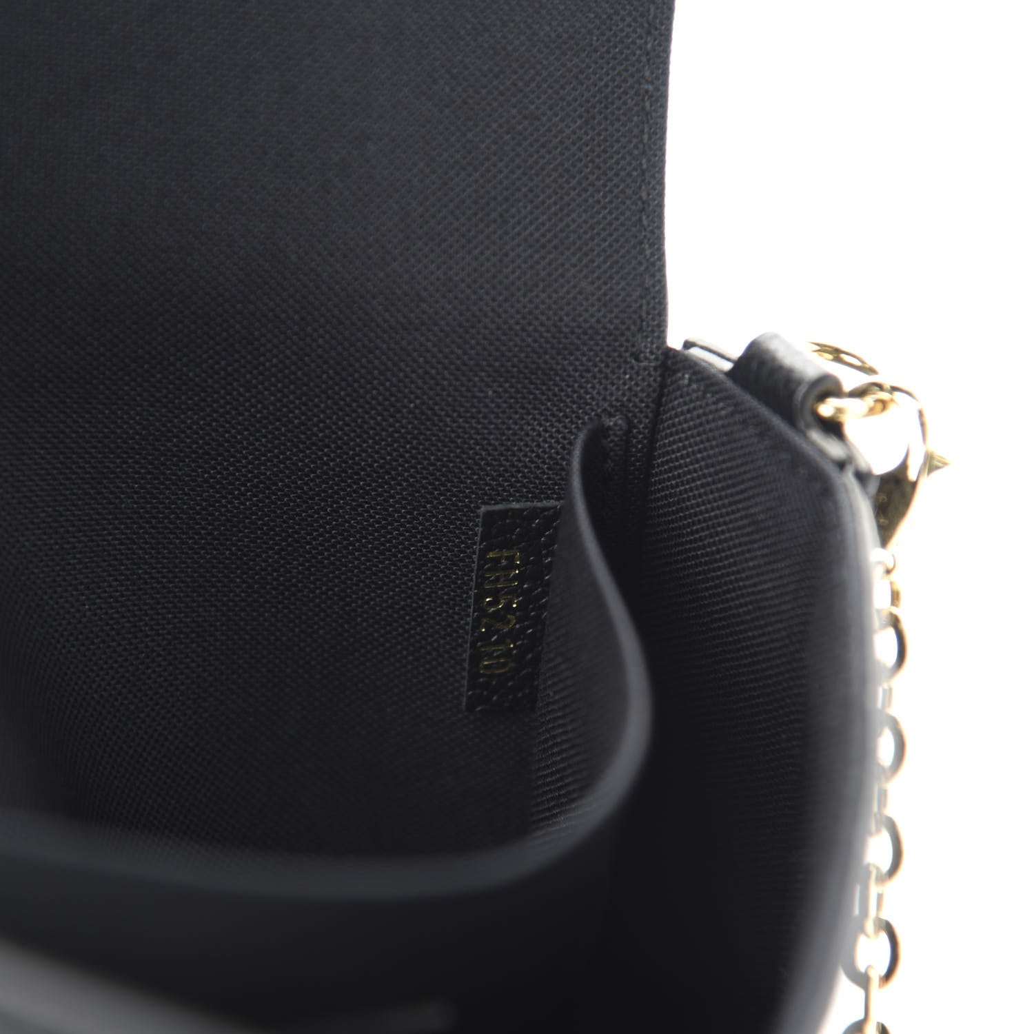 Louis Vuitton Empreinte Pochette Felicie Chain Wallet Black 10 of 11