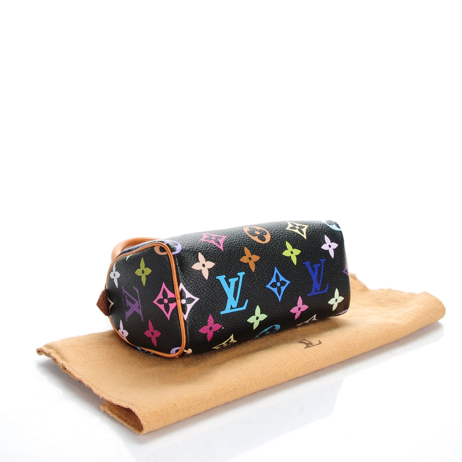 Louis Vuitton Monogram Multicolor Mini Sac HL Speedy Black 4 of 7
