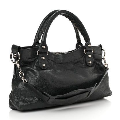 Balenciaga Agneau Classic Silver Hardware First Gris Fossile 3 of 11