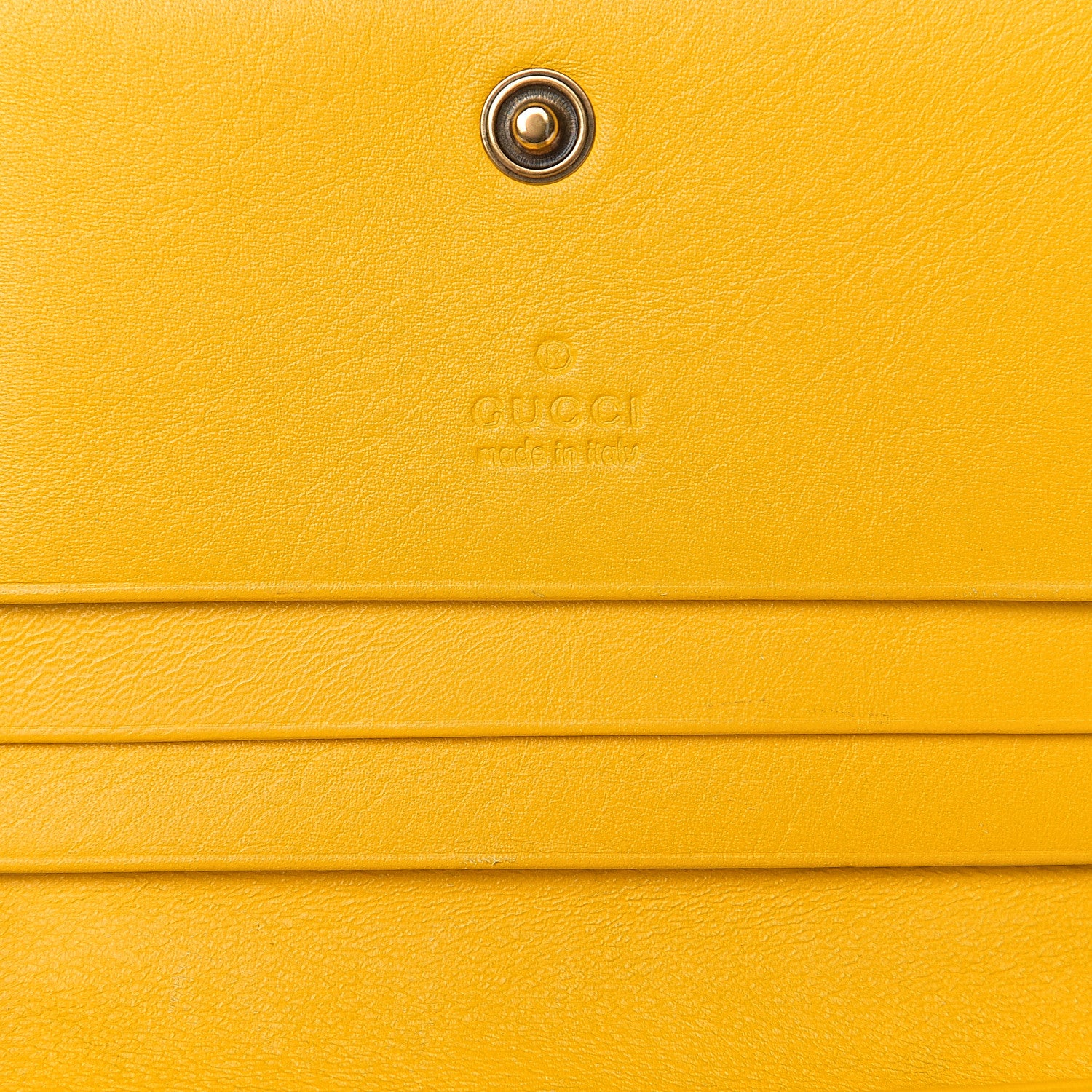 Gucci Calfskin Matelasse GG Marmont Card Case Stone Topaz 5 of 11