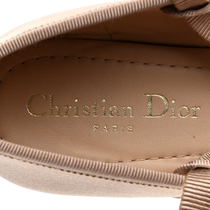Christian Dior Satin Grosgrain D-Joy Ballet Flats 37 Beige Rose 7 of 9