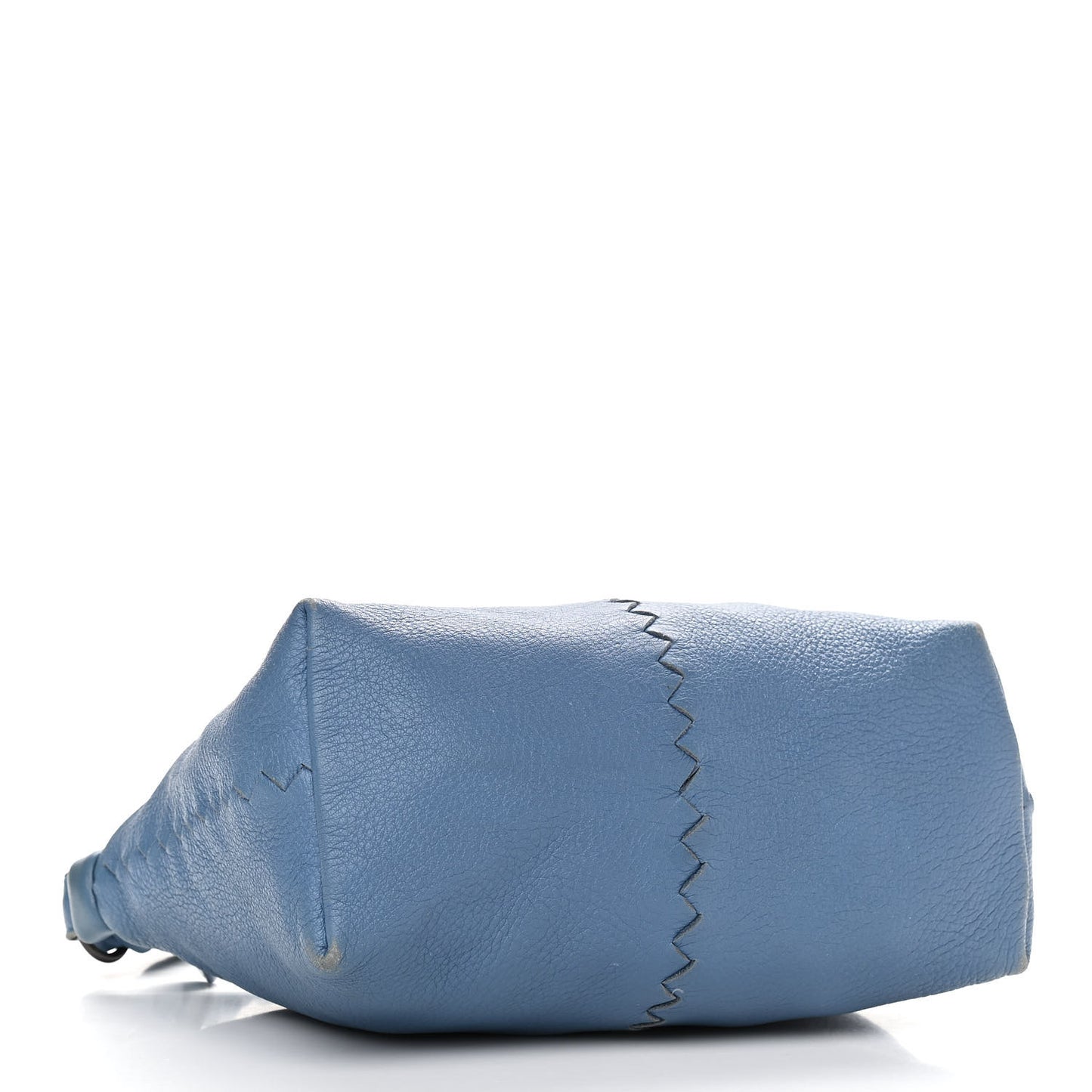 Cervo Deerskin Braided Shoulder Bag Blue