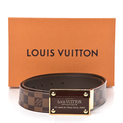 Louis Vuitton Damier Ebene 35mm Inventeur Reversible Belt 90 36 7 of 7