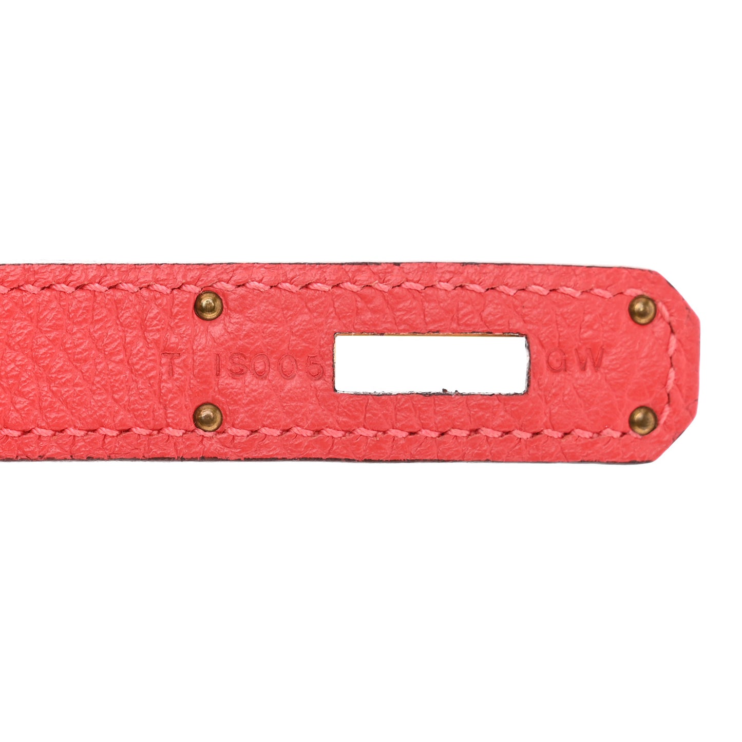 Taurillon Clemence Birkin 30 Rouge Pivoine