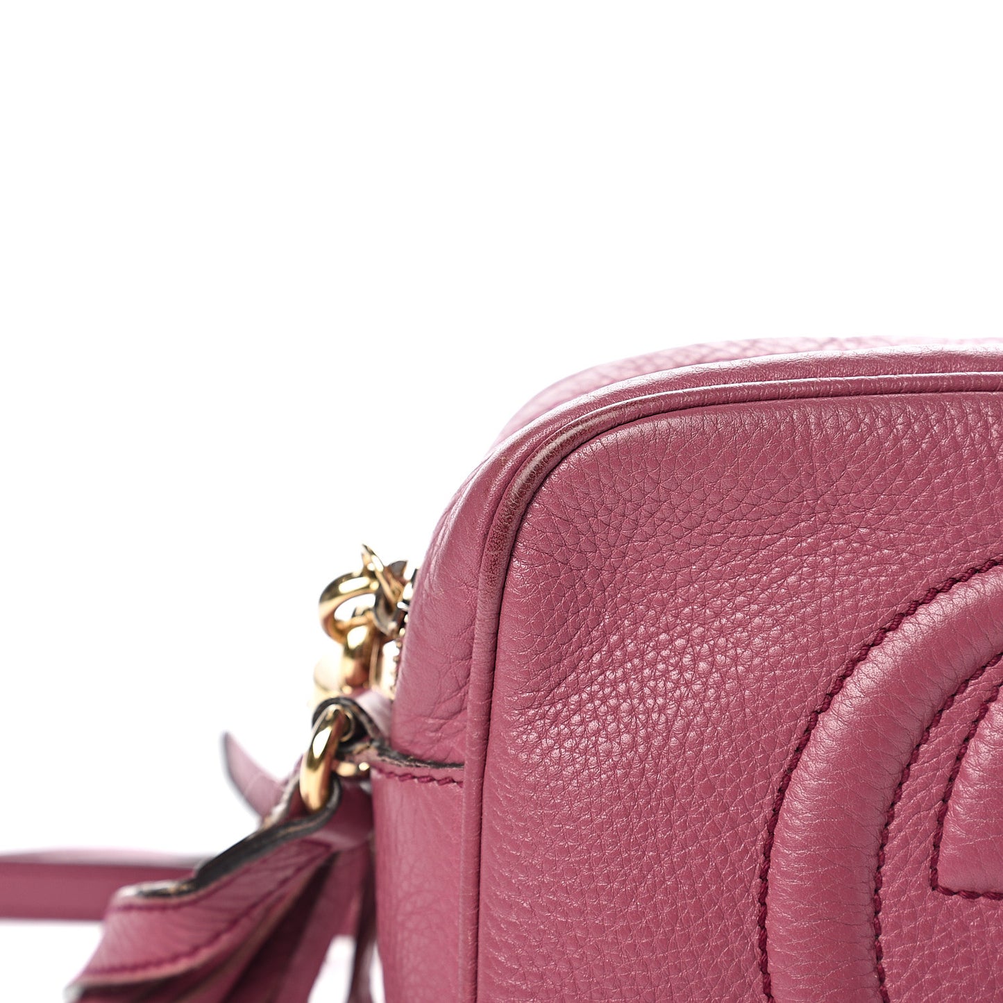 Pebbled Calfskin Small Soho Disco Bag Peonia Flower