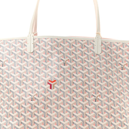 Goyard Goyardine Saint Louis Claire Voie GM White Pink 9 of 11