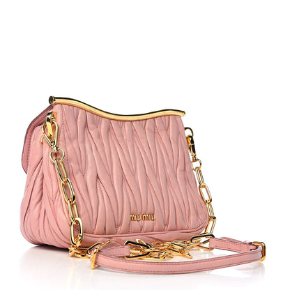 Miu Miu Nappa Matelasse Frame Bag Orchid Pink 3 of 14