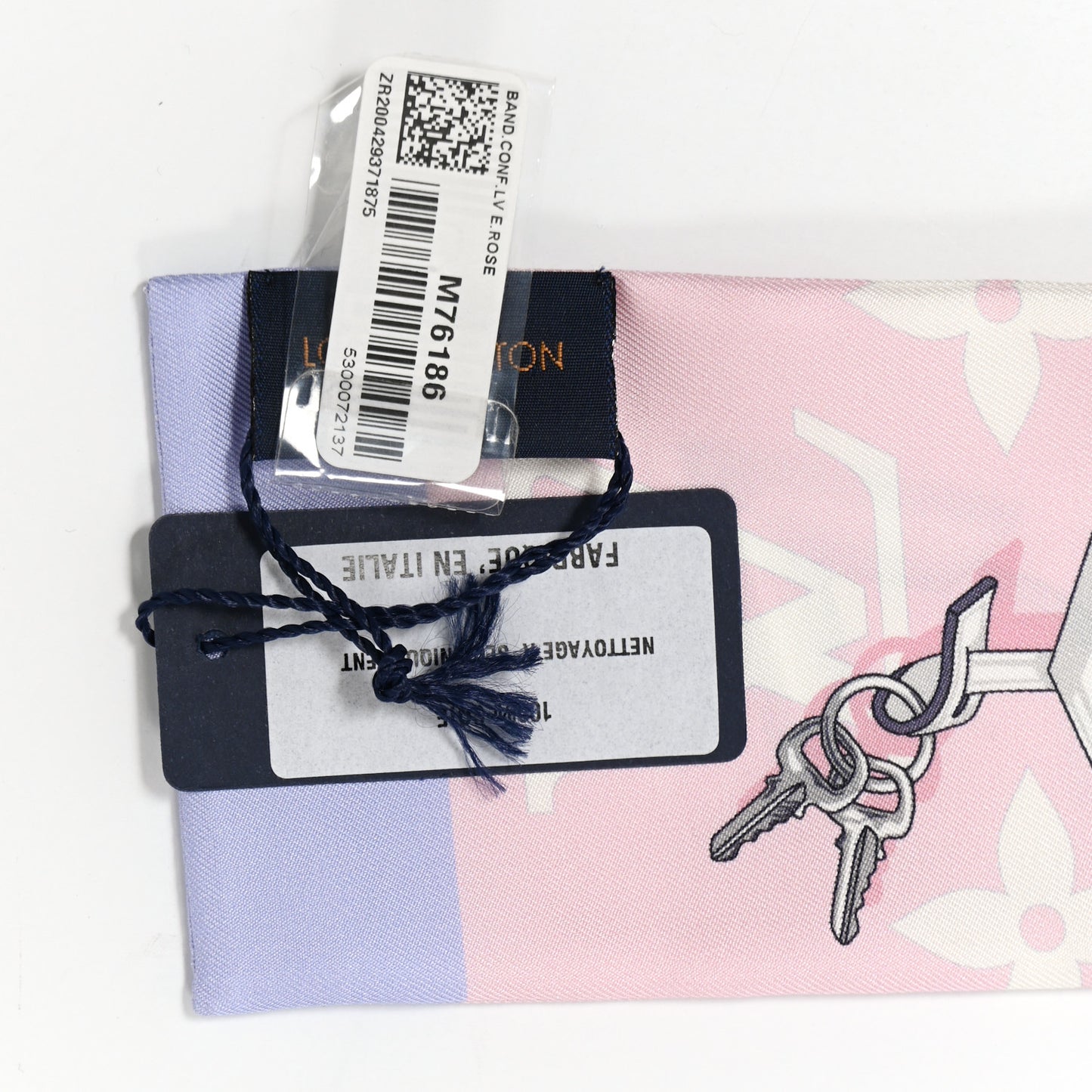 Silk Monogram Escale Confidential Bandeau Pink