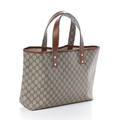 Gucci GG Plus Monogram Medium Signature Web Loop Tote Brown 3 of 9