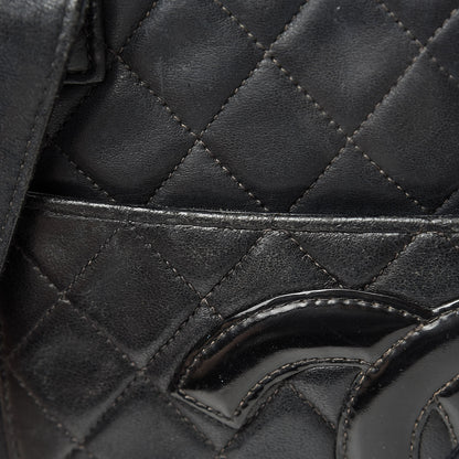 Chanel Lambskin Quilted CC Tote Black 24 of 24