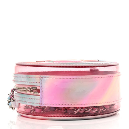 Chanel PVC Lambskin Filigree Round Clutch With Chain Pink 4 of 10