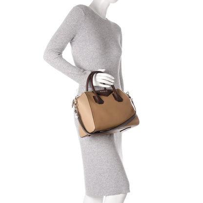 Givenchy Sugar Goatskin Medium Tri-Color Antigona Beige Camel Brown 2 of 7