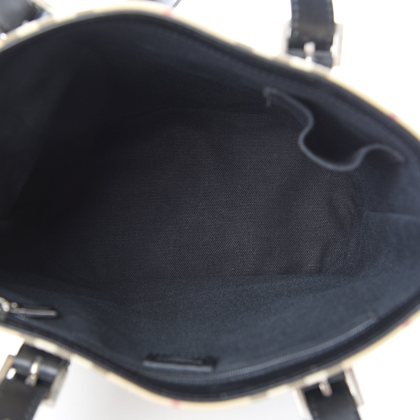 House Check Bucket Bag Black