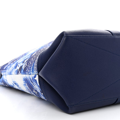 Louis Vuitton Cowhide Monogram Bandana Journey Tote Blue White 8 of 10