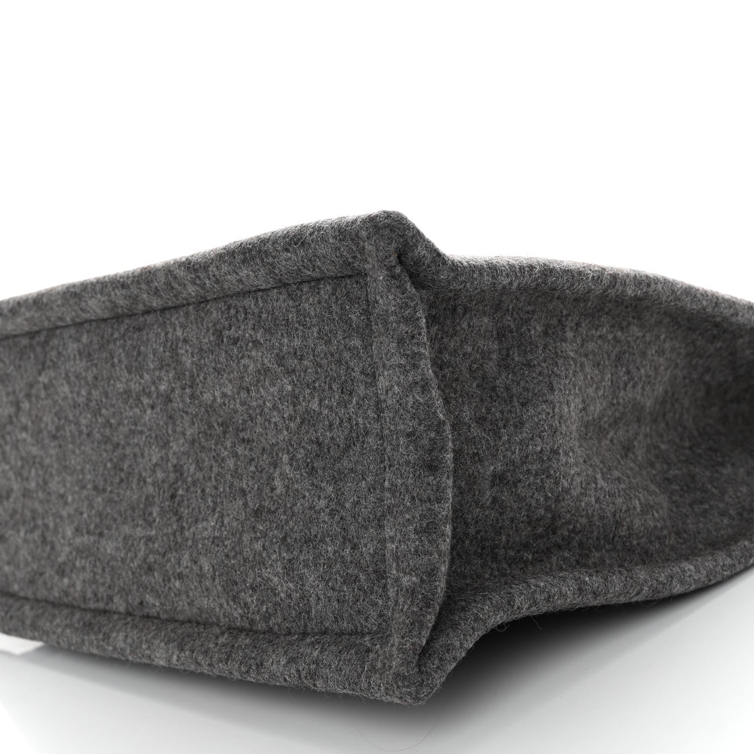 Saint Laurent Wool Calfskin Rive Gauche North South Tote Grey 9 of 9