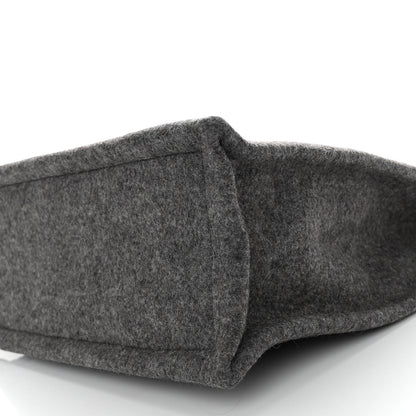 Saint Laurent Wool Calfskin Rive Gauche North South Tote Grey 9 of 9