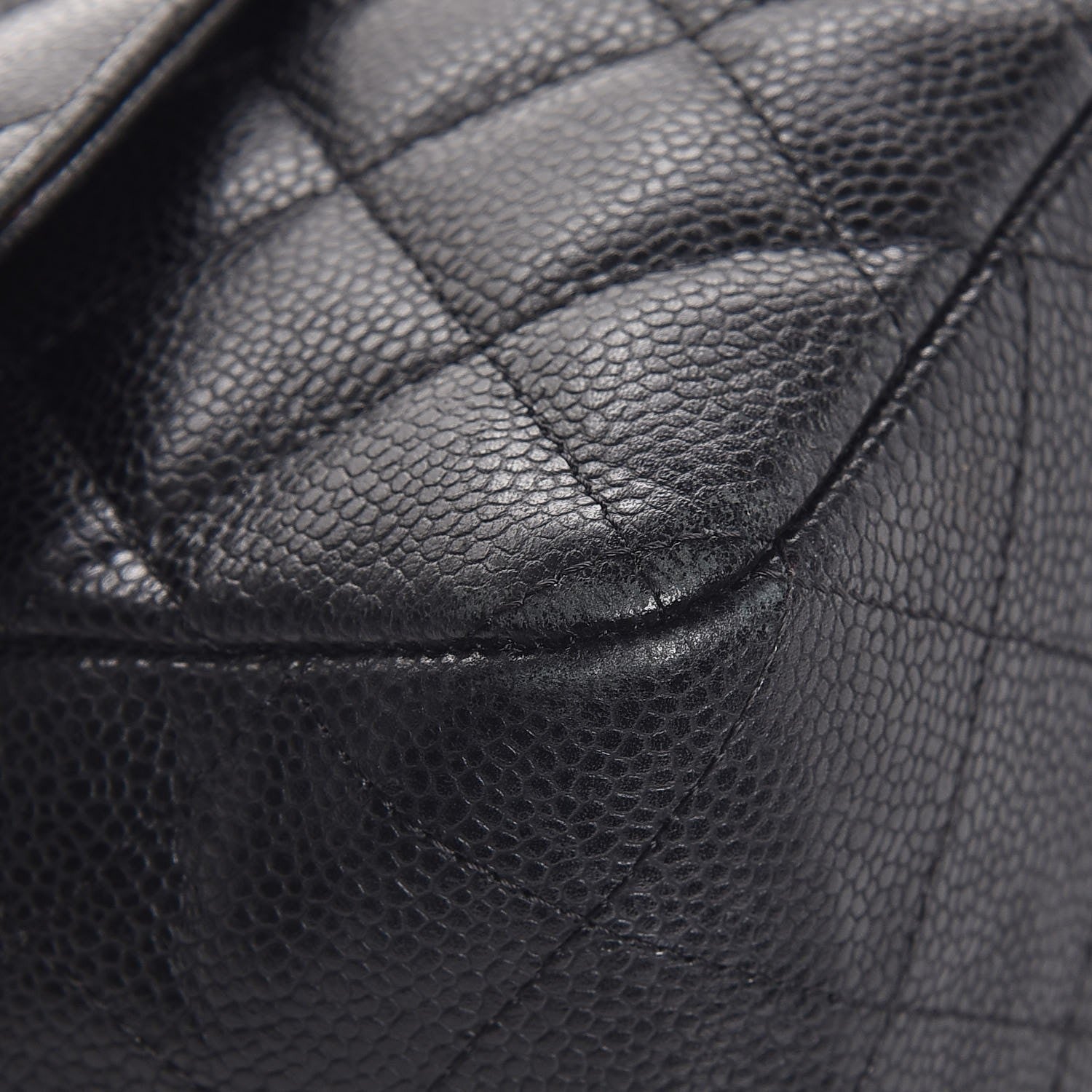 Chanel Caviar Quilted Jumbo Single Flap Black 11 of 14
