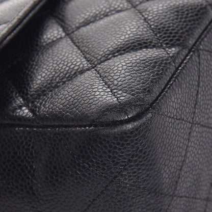 Chanel Caviar Quilted Jumbo Single Flap Black 11 of 14