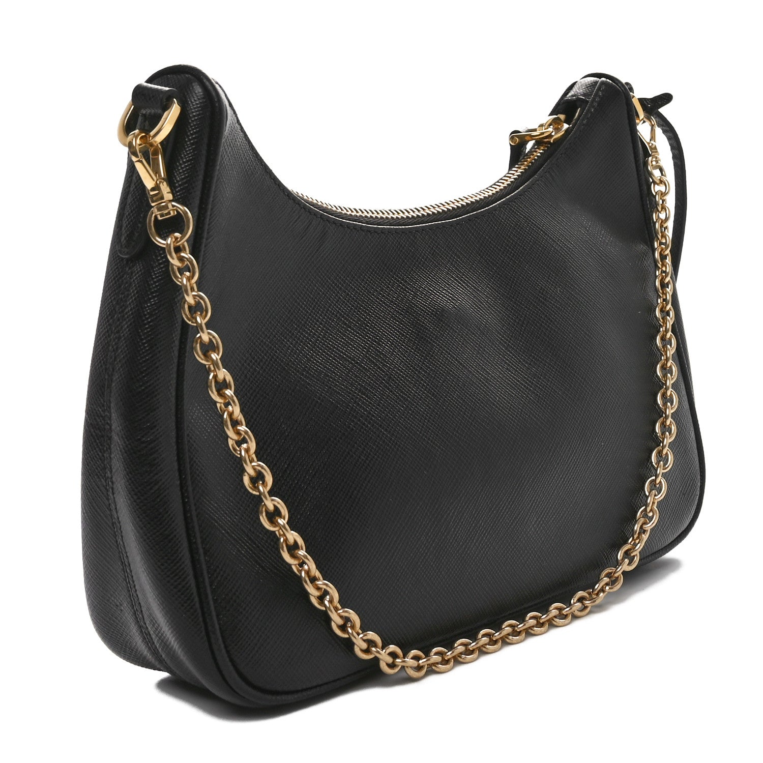 Prada Saffiano Lux Re-Edition 2005 Shoulder Bag Black 3 of 10