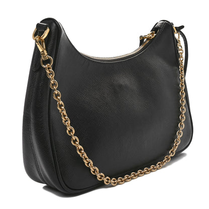 Prada Saffiano Lux Re-Edition 2005 Shoulder Bag Black 3 of 10