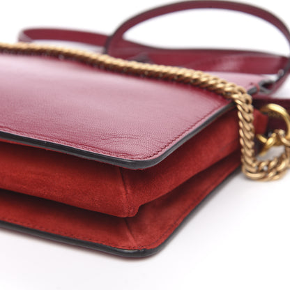 Givenchy Goatskin Suede Cross 3 Crossbody Bag Fig Pink Cherry 9 of 10