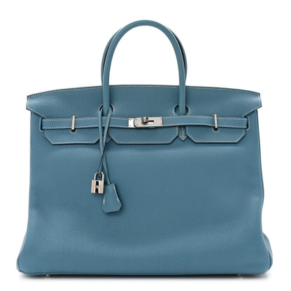 Hermes Togo Birkin 40 Blue Jean 1 of 10