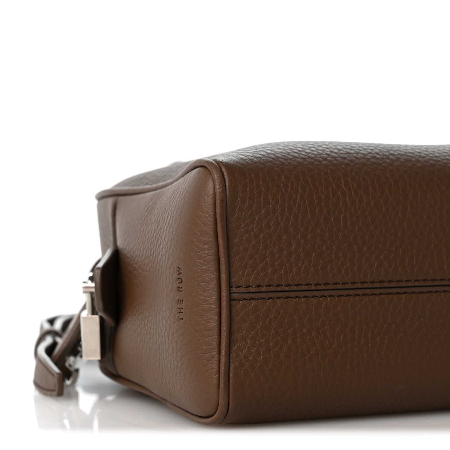 The Row Matte Grained Calfskin India 10 Dark Olive 8 of 9