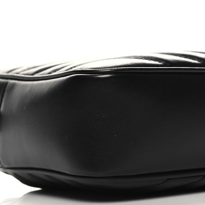 Saint Laurent Calfskin Matelasse Monogram Monochrome Lou Camera Bag Black 10 of 12