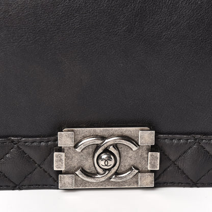 Chanel Calfskin New Medium Boy Reverso Flap Black 13 of 19