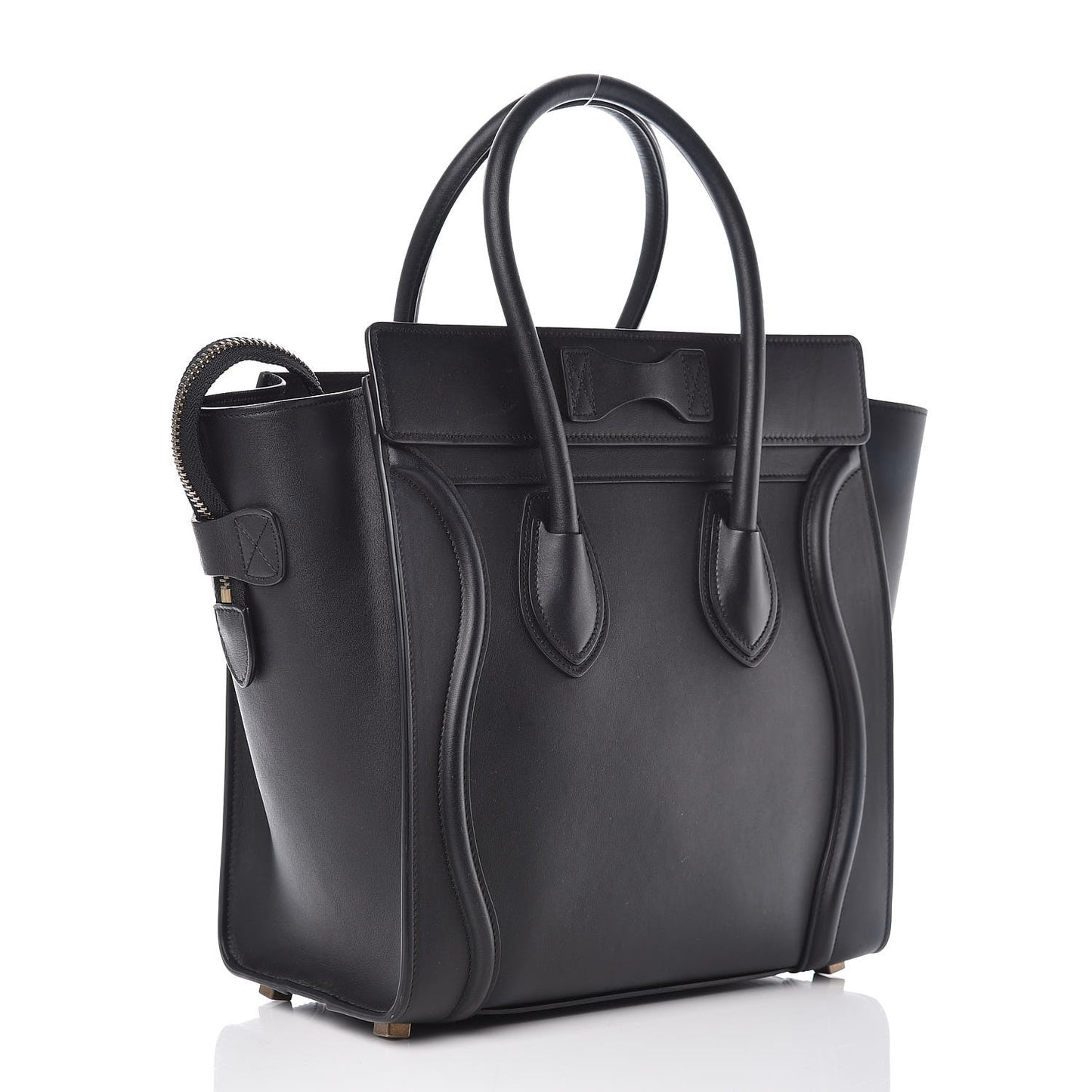 Smooth Calfskin Micro Luggage Black