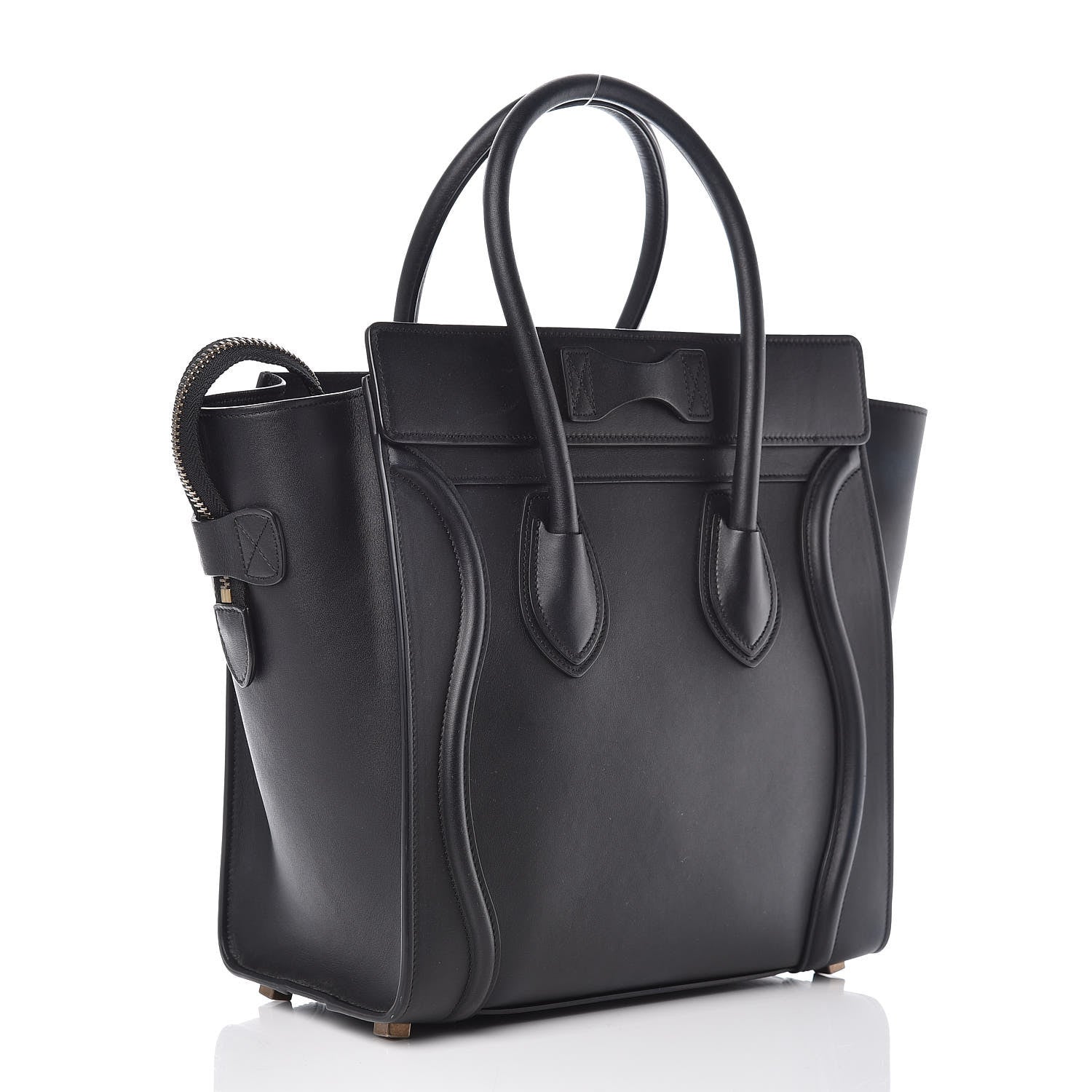 Celine Smooth Calfskin Micro Luggage Black 3 of 13