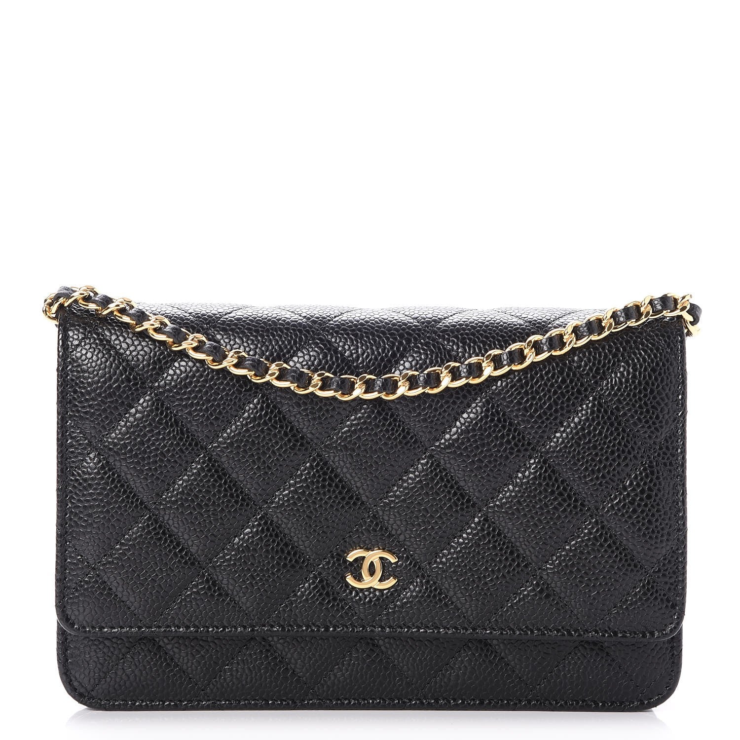 Chanel Caviar Quilted Wallet On Chain WOC Black 1 of 9