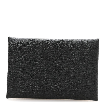 Hermes Chevre Mysore Calvi Card Case Black 1 of 7