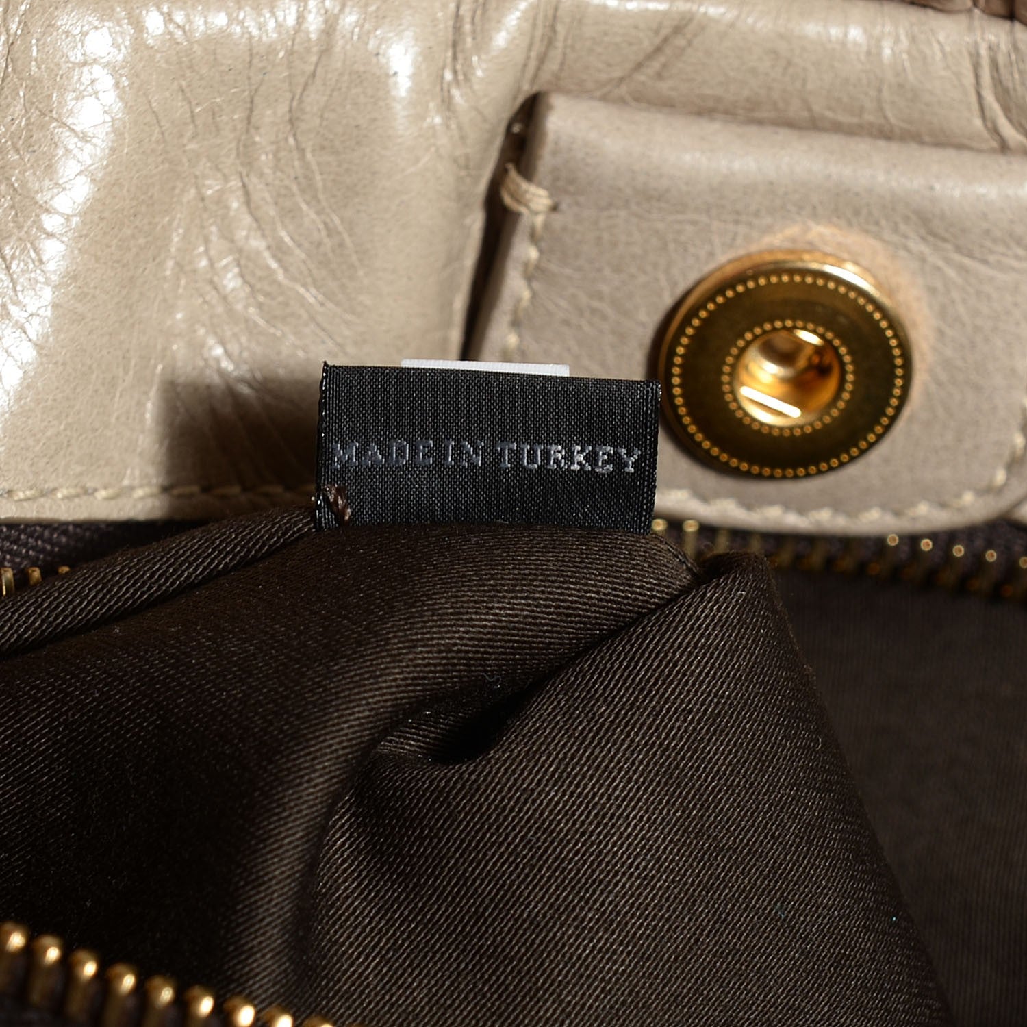 Miu Miu Vitello Lux Gathered Tote Pomice 7 of 9