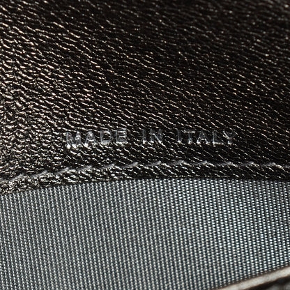 Chanel Calfskin Quilted Diamond CC Large Gusset Flap Wallet Dark Silver 8 of 9